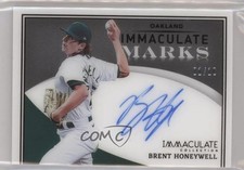 2022 Panini Immaculate Immaculate Marks 1/99 Brent Honeywell #IM-BH Auto 0ym4