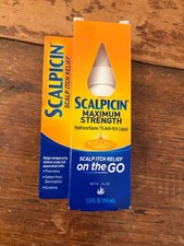 Scalpicin Max Strength Scalp Itch Treatment 1.5 Fl Oz Expires 4/2026