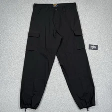 Kerbside and Co. Cargo Pants Mens Large L (35 x 30.5) Black Utilitarian Workwear