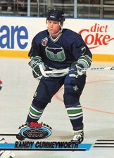 Randy Cunneyworth Hartford Whalers 1994 Topps Stadium Club #341