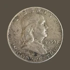 1954 Franklin Half Dollar 50C Silver 0.900 Business Strike Philadelphia