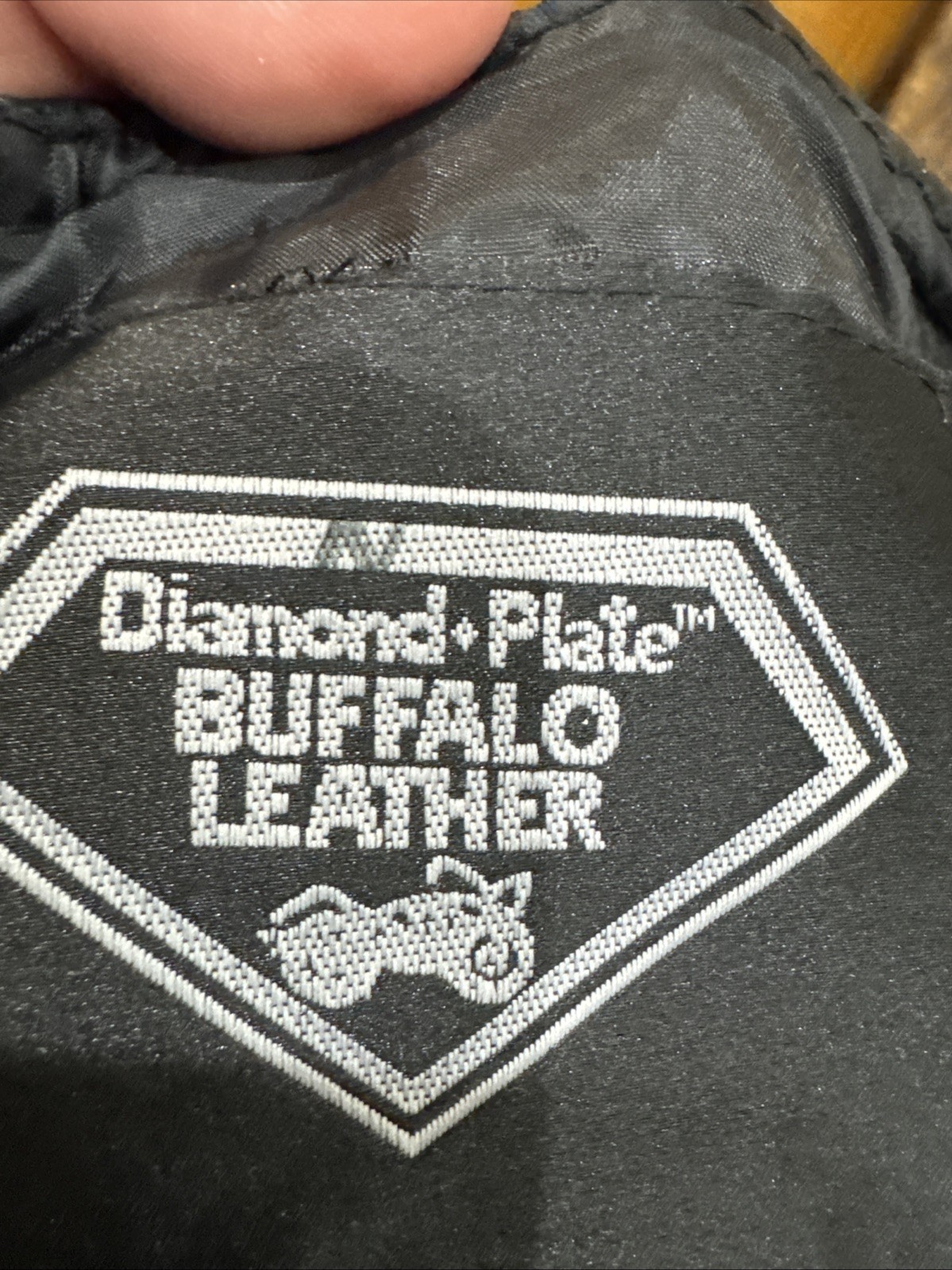 Diamond Plate Buffalo Patchwork Leather Bikers Ve… - image 13