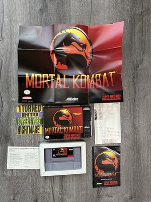 MORTAL KOMBAT / NINTENDO SUPER NES SNES GAME / TOP CONDITION Og All Fast Free