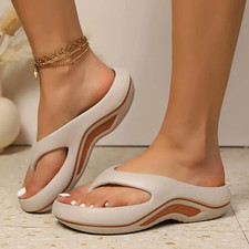 Women Orthopedic Sandals Arch Support Recovery Flip Flops Cloud Comfort Beach