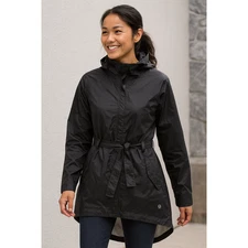 Mountain Hardwear Belted Rain Parka Jacket Women Small Hooded Waterproof Hiking