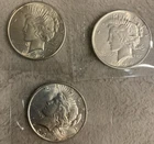 1923-P 1924-P 1925-P PEACE DOLLARS (xf-au) Lot Of Three (3) Different