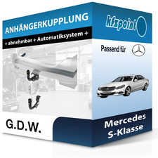 G.D.W. Anhängekupplung abnehmbar passend für Mercedes S-Klasse 09.2005-12.2013