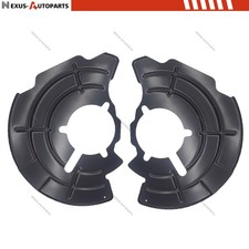 Pair 2 Front Side Brake Dust Disc Backing Plate For 06-10 Jeep Grand Cherokee