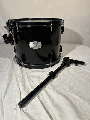 Pearl Export EX 13 Dia X 10  Deep Rack Tom Drum.Black W/black Hardware W/tom Arm
