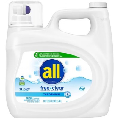#ad #ad All Unscented Free Clear for Sensitive Skin HE Liquid Laundry Detergent $34.99