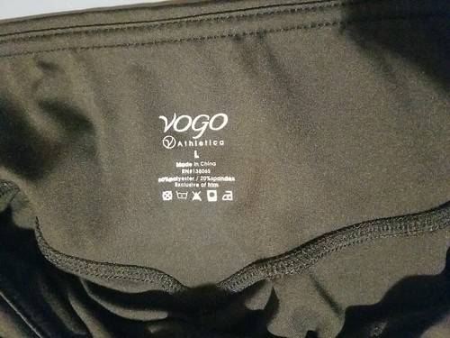 NUEVO VOGO ATHLETICA MUJER TALLA L PANTALONES DE CORRER PUÑOS NEGRO ELÁSTICO NUEVO CON ETIQUETAS PRECIO DE VENTA SUGERIDO POR EL FABRICANTE $52.00 - Imagen 6 de 6