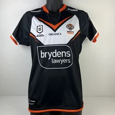 Steeden Wests Tigers NRL Licensed Home Jersey Womens 14 Black/White BNWT 52/72