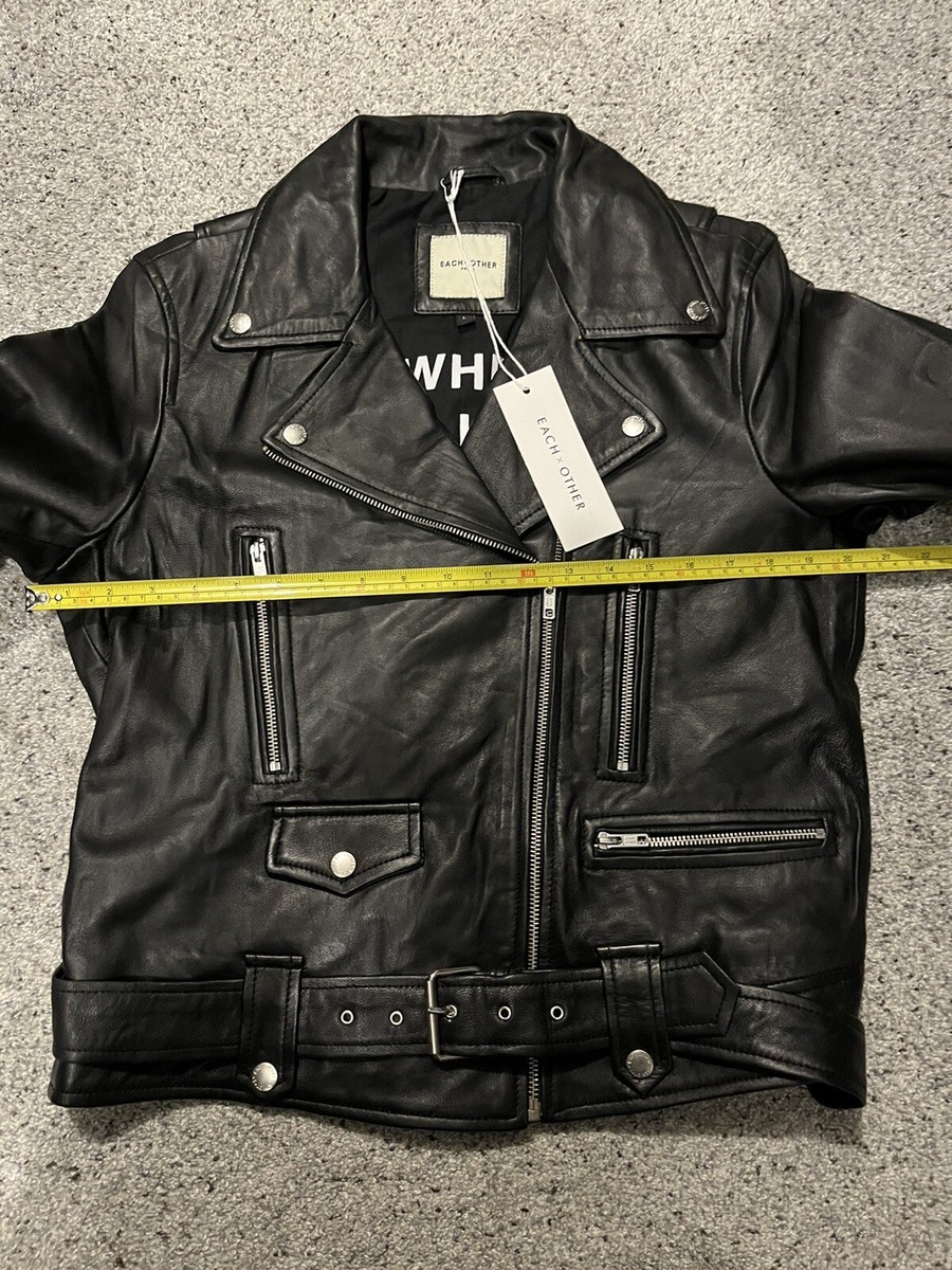 Each X Other Leather Jacket Black L New Woman's | eBay Each X Other Leather Jacket Black L New Woman's | eBay