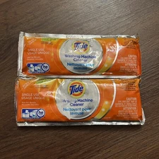 NEW Tide Washing Machine Cleaner Single Use Packet 2 Packets