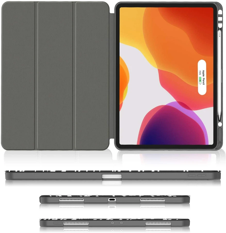 Soke NEW iPad Pro 10.1Case 2020 & 2018  Pencil Holder 3rd 4th Generation FLORAL - Image 2 of 2