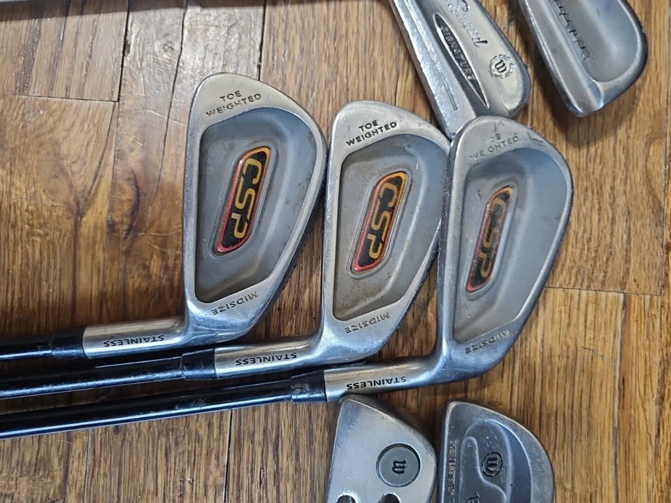 Lote mixto de 8 hierros Wilson 2 ejes de acero y grafito LH y 6 RH  Foto 3 de 4
