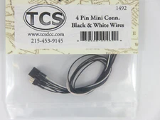 Train Control Systems TCS #1492 4-Pin Mini Connector