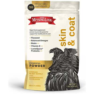 The Missing Link Skin and Coat Superfood Powder for Dogs 1lb.