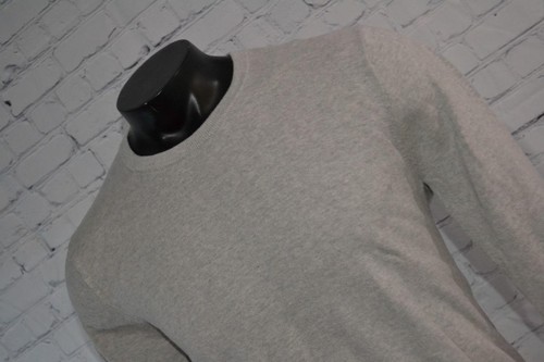 47307-a J.Crew Suéter Pulóver Cuello Redondo Gris Algodón Talla Grande Para Hombre - Imagen 3 de 7