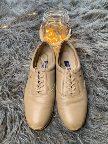 8.5 2/A Vintage Tan Low Heel Lace Up Shoes Women's Easy Spirit Ladies Medium - Picture 6 of 8