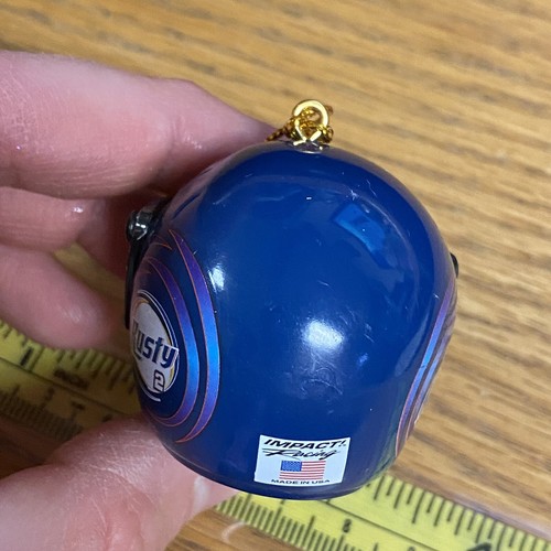 2004 Rusty Wallace 2 NASCAR Helmet Christmas Tree Ornament Mobil Dodge PPG - Picture 5 of 7