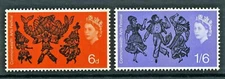 GB 1965 SG669-70p. COMMONWEALTH ARTS FESTIVAL (PHOSPHOR) MNH