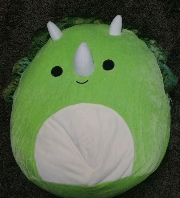 Squishmallow Tristan Green Tricerotops 16 Inch Kellytoys New | eBay