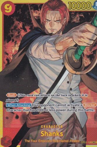 One Piece TCG Shanks SEC OP-01 Romance Dawn English  - Picture 1 of 2