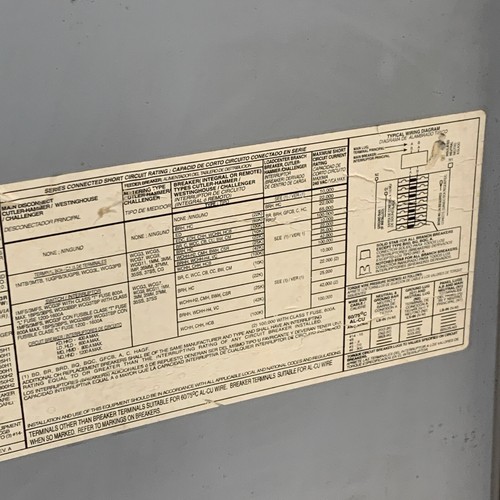 Cutler-Hammer 200A Load Center Panelboard Breaker Box DOOR COVER ONLY 29" x 14" - Picture 10 of 10