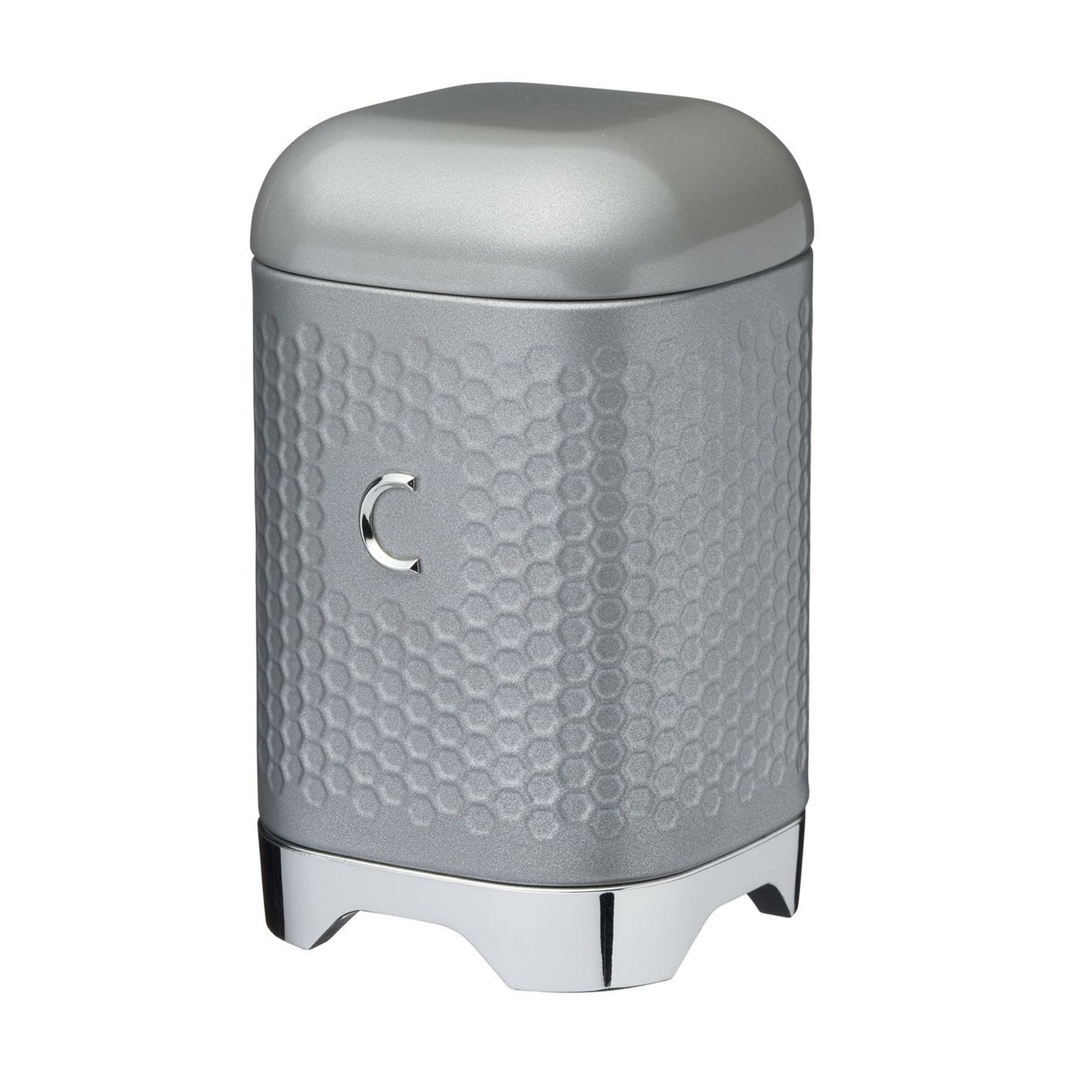 KitchenCraft Lovello Grey Coffee Canister - Storage Tin