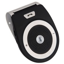 Dual Channel Bluetooth wireless hands free car kit and booster speaker.