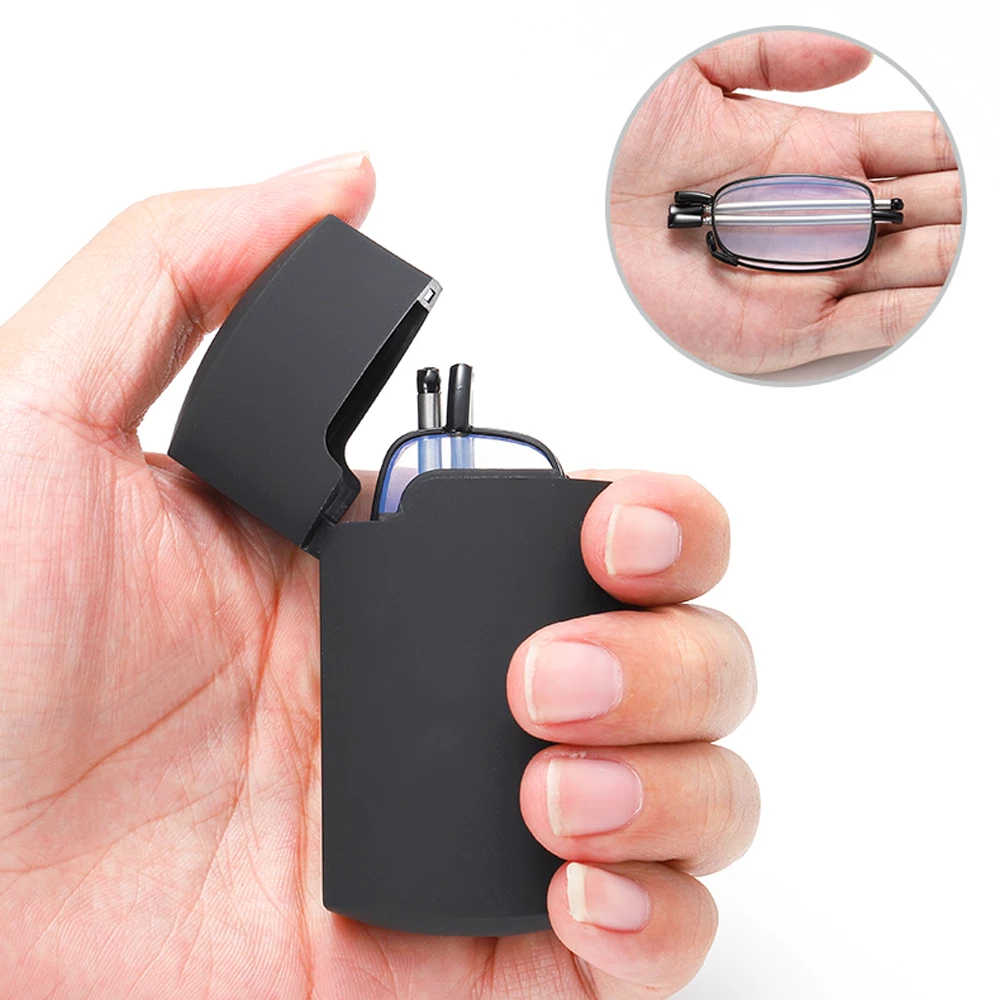 Men Women Fashion Portable Folding Reading Glasses Rotation Eyeglass ...