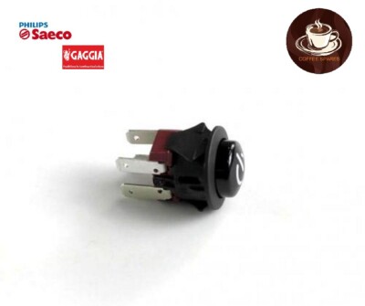 Saeco Gaggia SWITCH  on / off Bipolar Black 16A 125 / 250vac - 20mm hole size