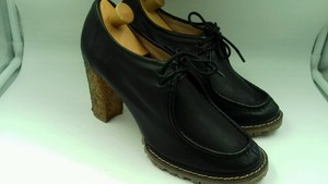 Leather 41 tacco Bertie Lace 7 Black Vgc Scarpe alto con Up da Oxford Sz donna IXrn75xwn