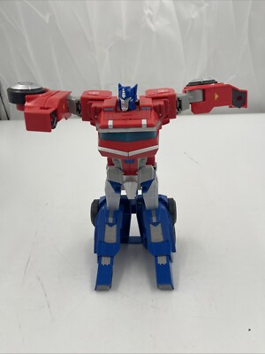 Optimus Prime Transformers Cyberverse Dinobots Roll N Change Action Figure Used
