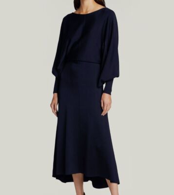 $1590 Victoria Beckham Women's Blue Compact Shine Open Drape Sleeve Dress Sz XL | eBay $1590 Victoria Beckham Women's Blue Compact Shine Open Drape Sleeve Dress Sz XL | eBay