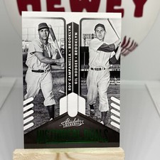2022 Panini Absolute Roy Campanella - Gil Hodges Historical Duals #HD-RG Green