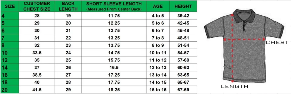 Boys School Uniform Short Sleeve Polos Shirts Color - Sizes 4-20 Cotton Blend - Image 2 of 2