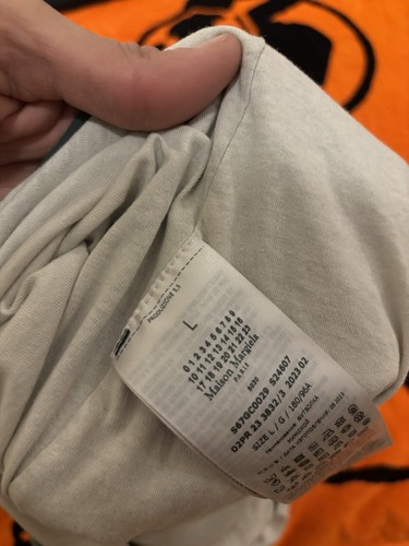 Size L- MAISON MARGIELA Logo-Print Cotton-Jersey T-Shirt - Green - Picture 12 of 12