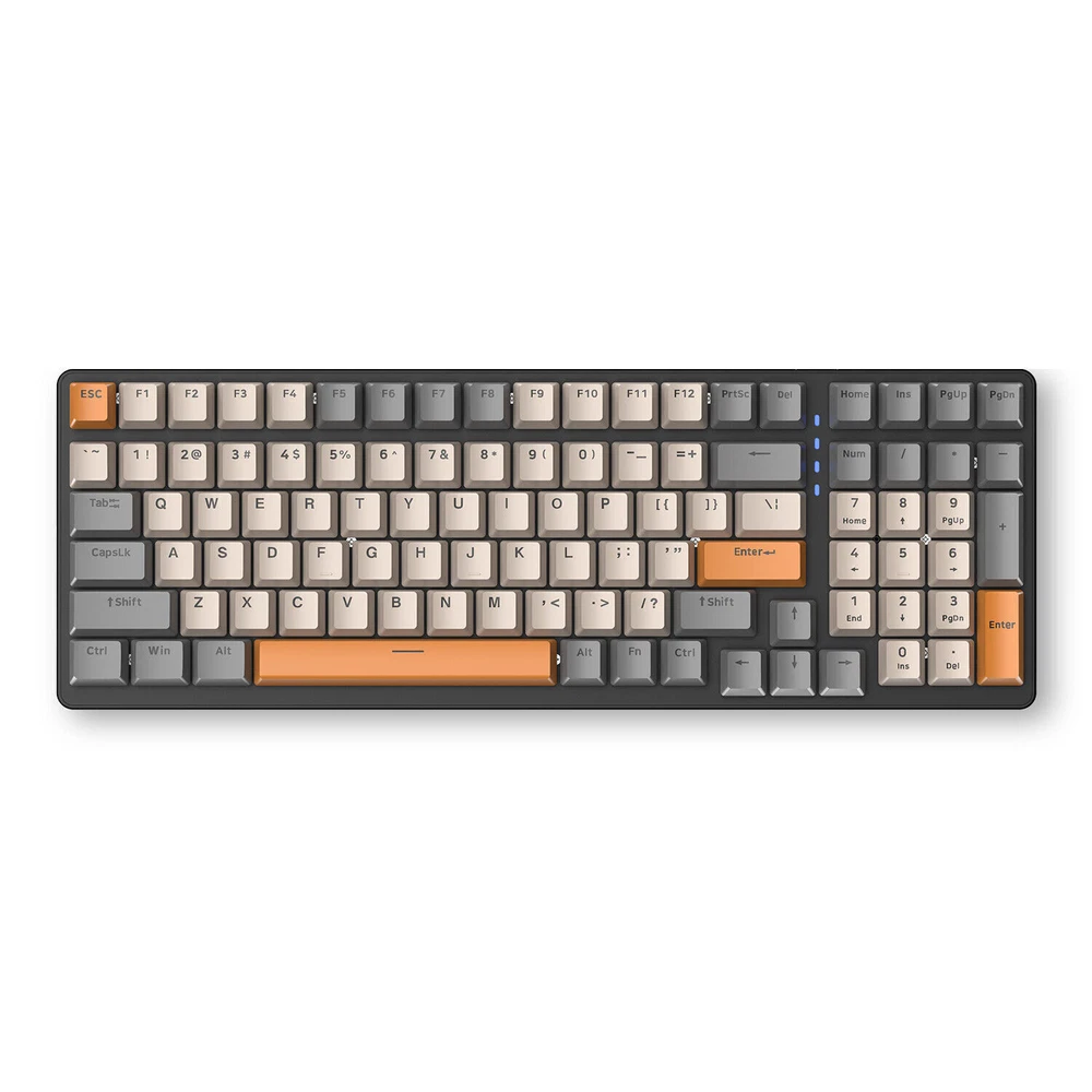 K3 100-Key Mechanical Gaming Keyboard with RGB Backlight, Red/Green Switches