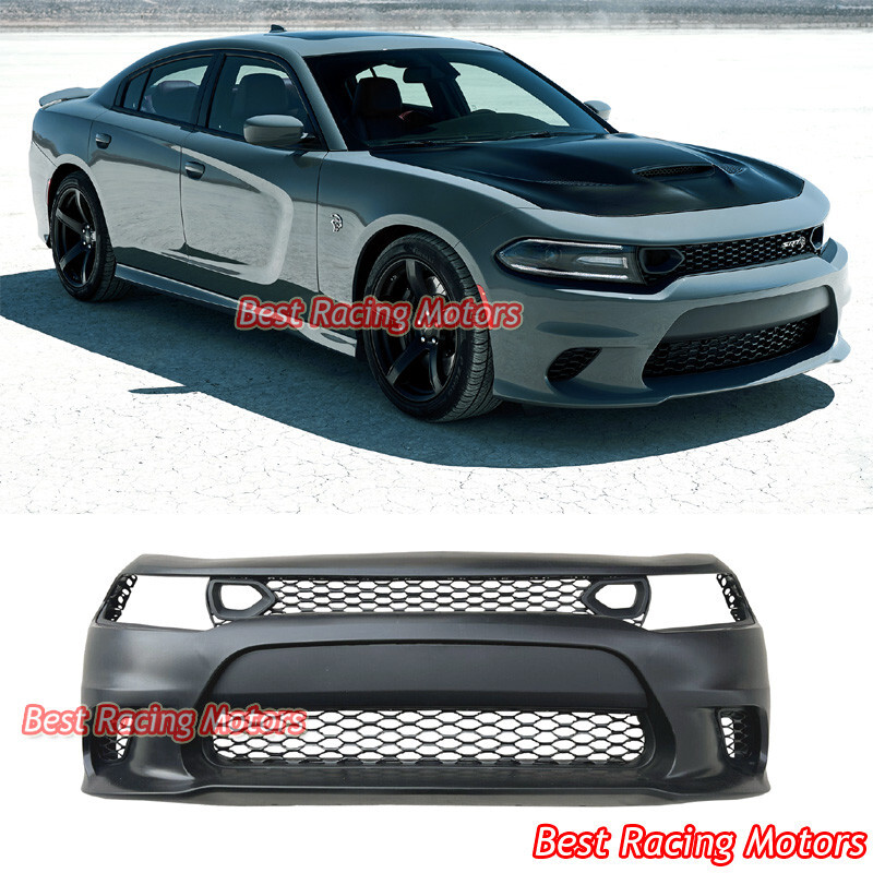 For 2015-2023 Dodge Charger SRT-8 Hellcat Style Front Bumper + Air