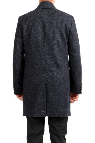 Hugo Boss Men's "T-Lennard4" Blue Wool Silk 2 in 1 Coat US S IT 48 - Picture 3 of 10