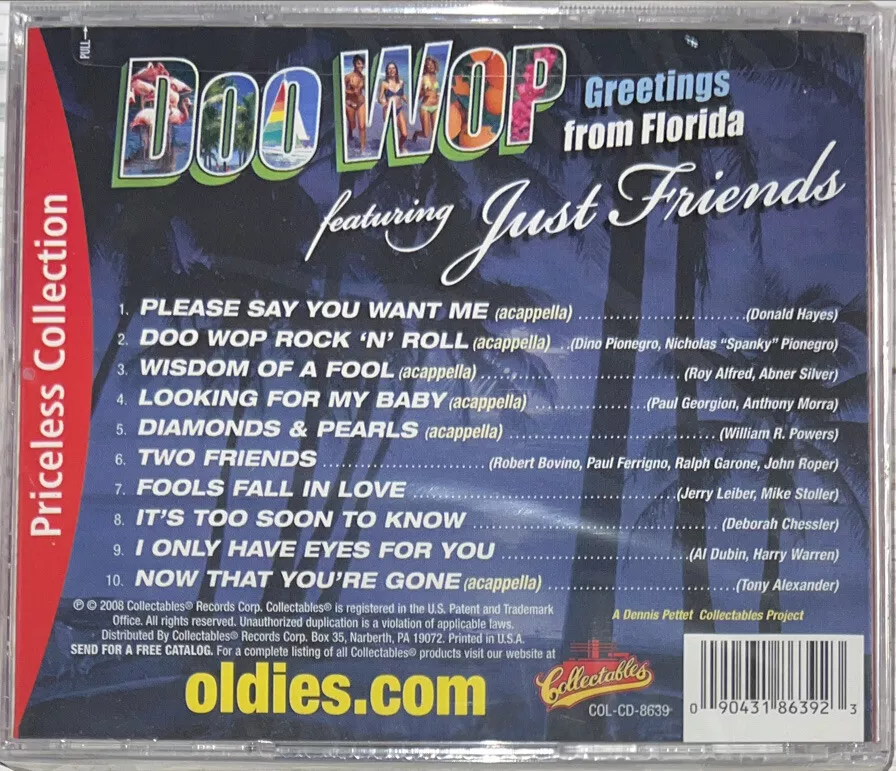 Just Friends: Doo Wop Greetings From Florida (CD, 2008, Collectables)  SEALED!