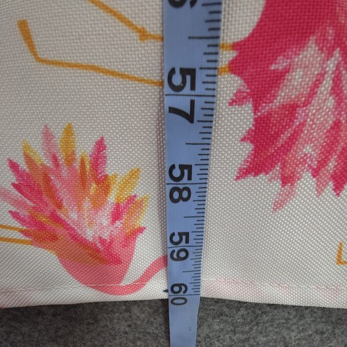 Cynthia Rowley Tablecloth 84x60 Easy Care Pink Flamingo White Novelty - Picture 5 of 10
