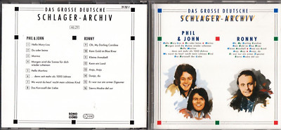 1 CD Das gr. deutsche Schlager - Archiv .. Phil & John + Ronny