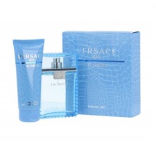 Versace Eau Fraiche Men 2 Pieces Set 3.4 oz Eau De Toilette Spray  Shower Gel