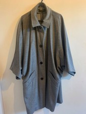 Escada 100% Wool Grey Batwing Coat Women - Can Fit Size 10, 12, 14, 16