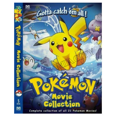 Pokemon 21 In 1 Complete Movie Collection DVD [Anime] [English Dub]