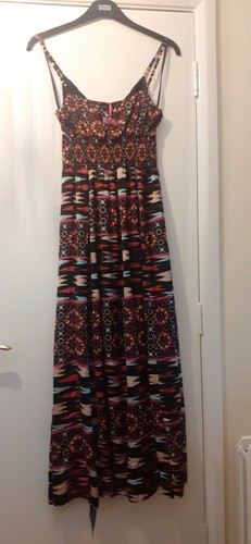 New Matthew Williamson Black Multi Maxi Dress. 12. - Picture 2 of 2