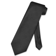 NeckTie Solid BLACK Color Men's Neck Tie